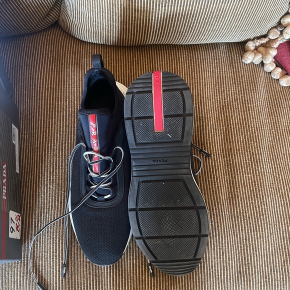 Prada sneakers, black size 8.5 - Picture 3 of 12